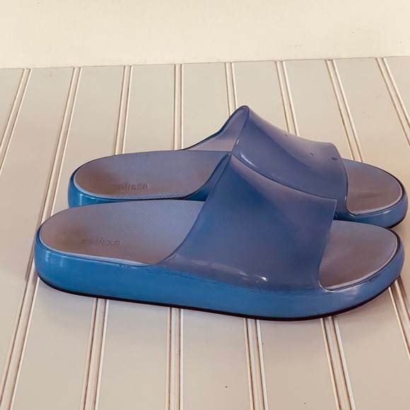 Melissa Cloud Comfort Periwinkle Size 7 women's Slide sandals - Picture 3 of 11